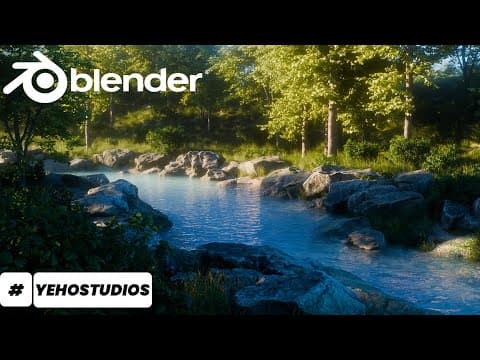 Blender Realistic River Scene | Project File media 3