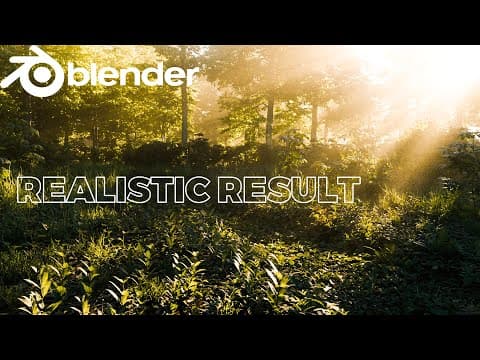 Blender Realistic Forest Scene | Project File media 3